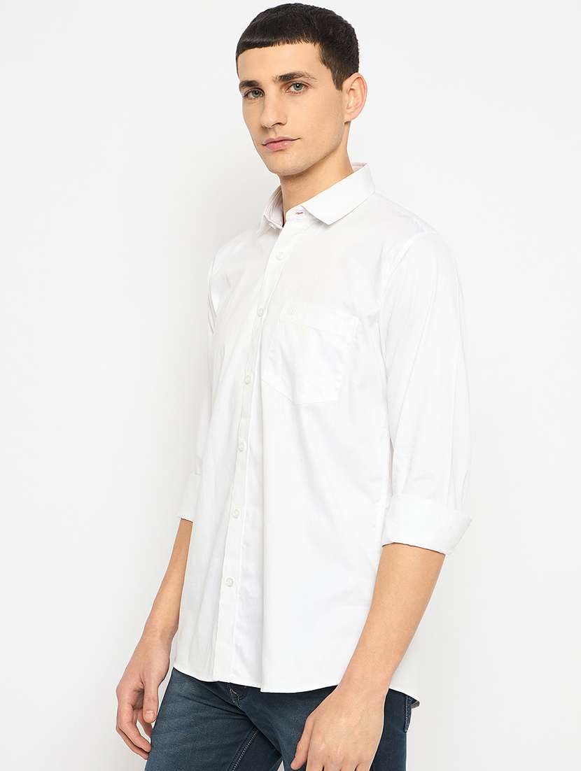 men long sleeves solid casual shirt - 21743362 -  Standard Image - 2