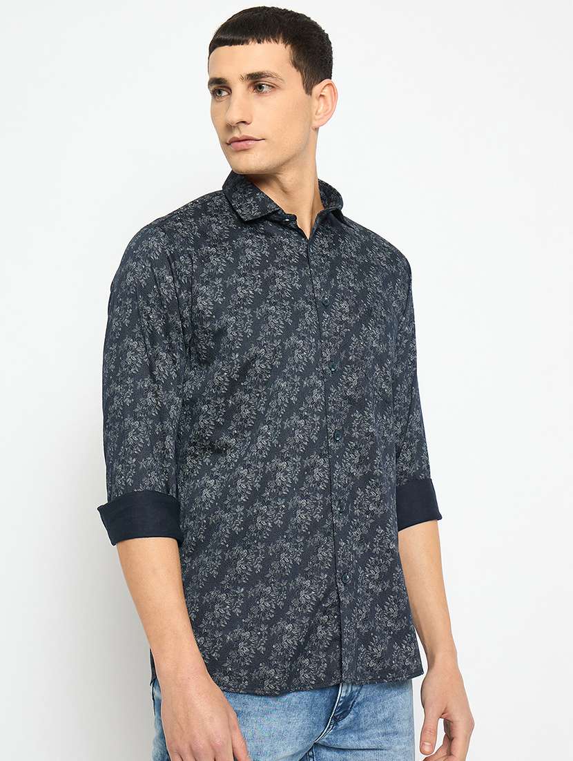 men long sleeves printed casual shirt - 21743367 -  Standard Image - 2