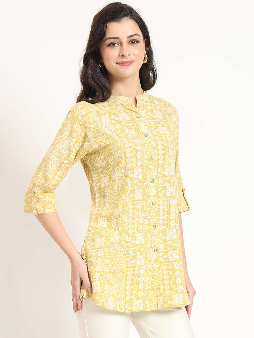 women printed a line tunic - 21743424 -  Zoom Image - 0
