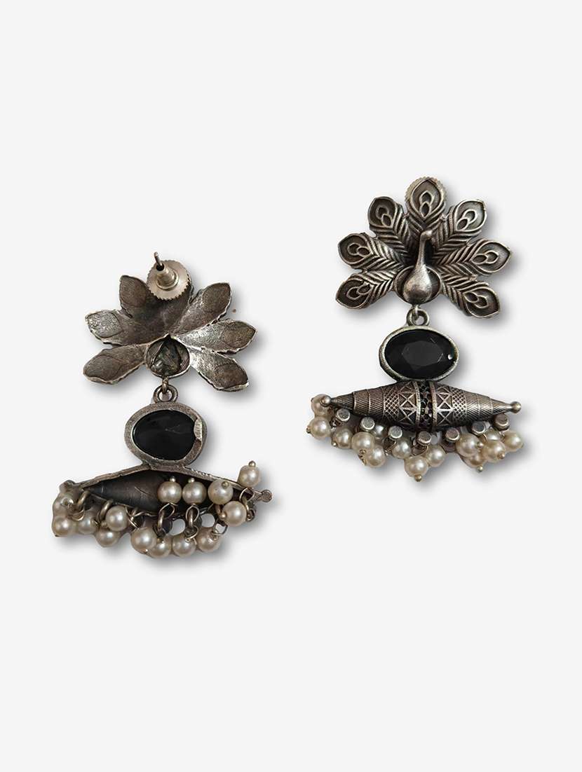 women silver brass drop earrings - 21743733 -  Standard Image - 2