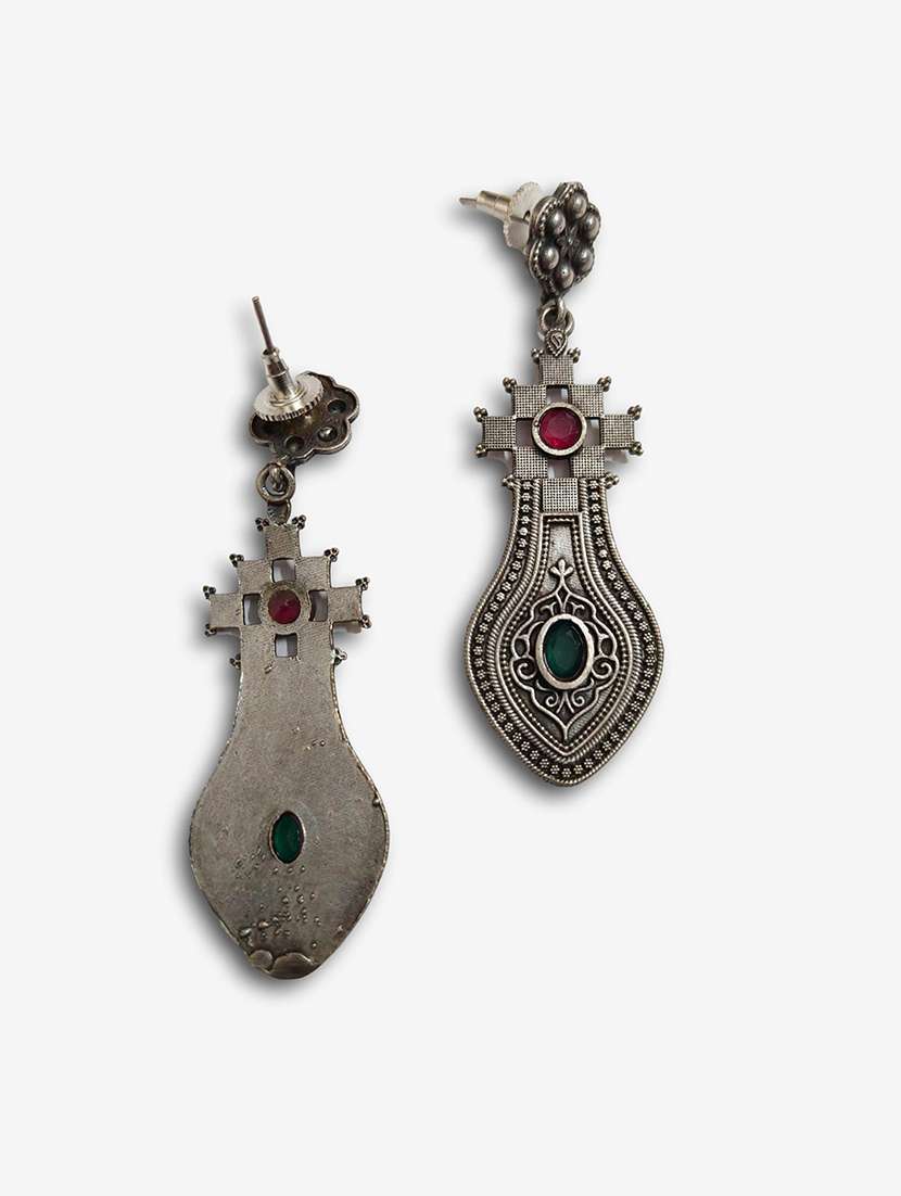 women silver brass drop earrings - 21743734 -  Standard Image - 2