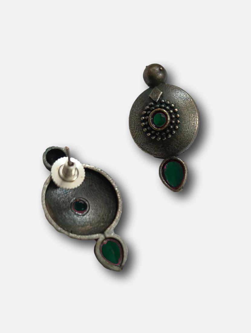 women silver brass drop earrings - 21743738 - Standard Image - 2