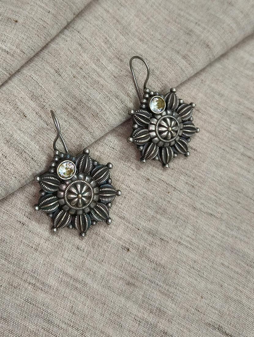 women silver brass drop earrings - 21743743 -  Zoom Image - 0