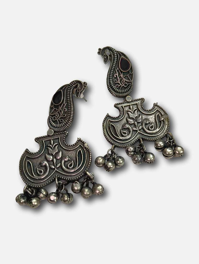 women silver brass drop earrings - 21743748 -  Standard Image - 2