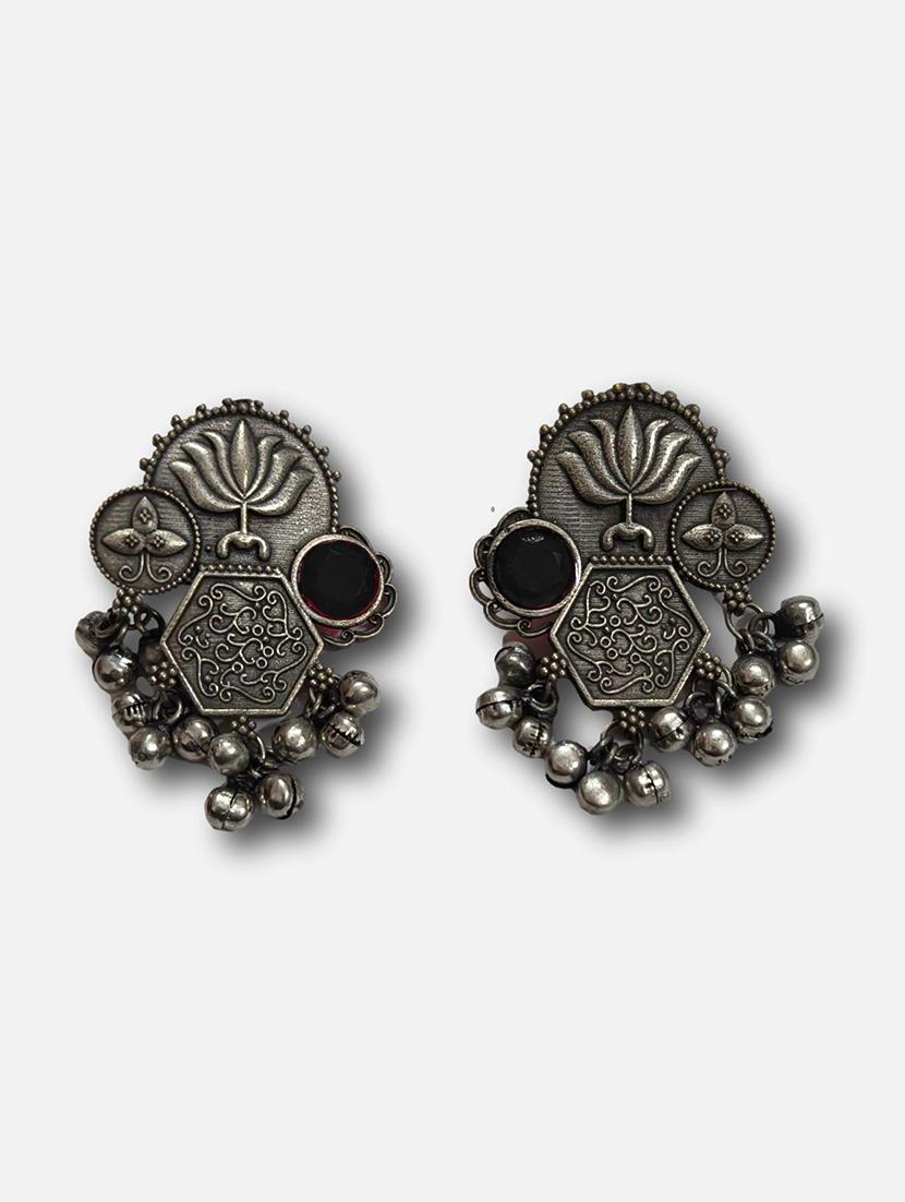 women silver brass drop earrings - 21743749 - Standard Image - 2
