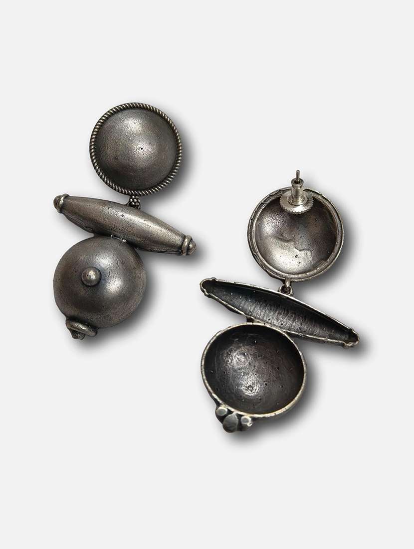 women silver brass drop earrings - 21743760 -  Standard Image - 2