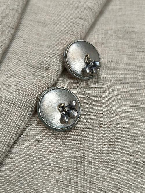 women silver brass studs earrings - 21743762 -  Standard Image - 0