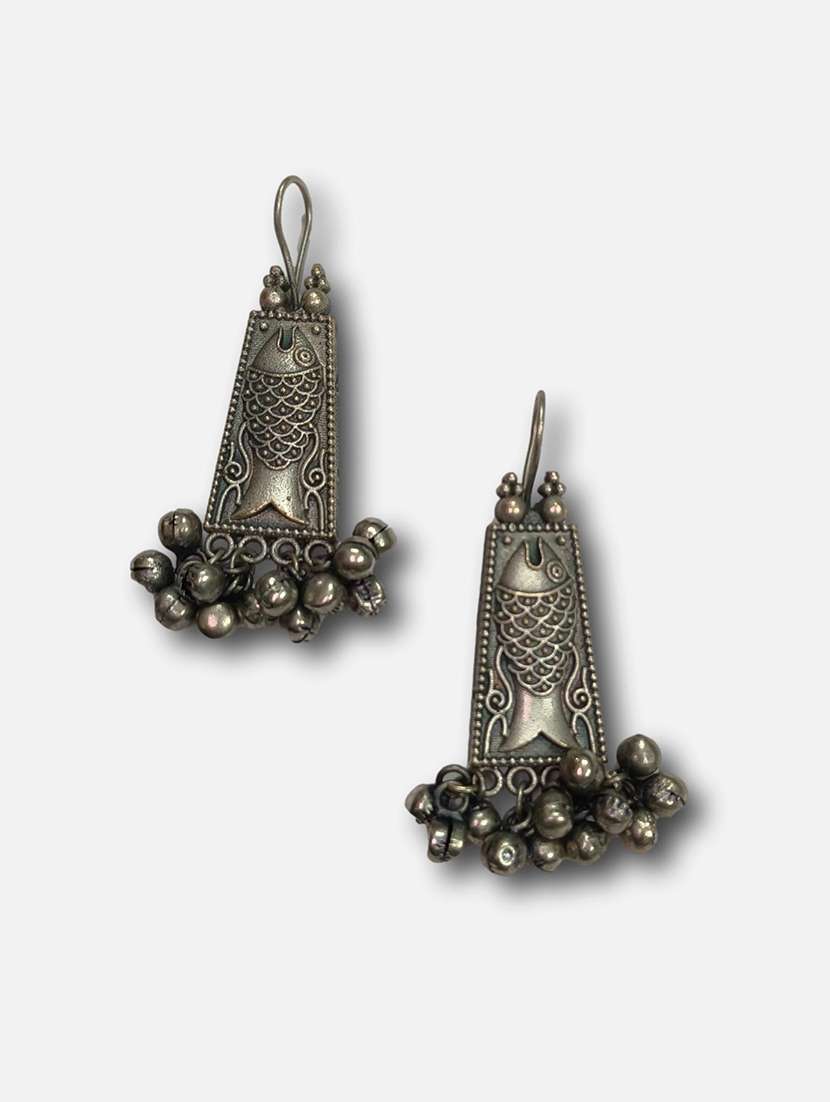 women silver brass drop earrings - 21743778 -  Standard Image - 2