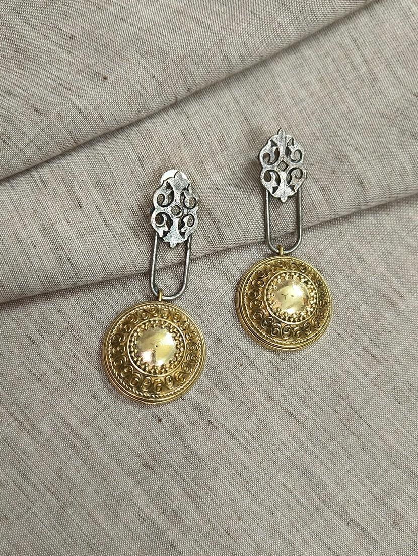women silver brass drop earrings - 21743779 - Zoom Image - 0