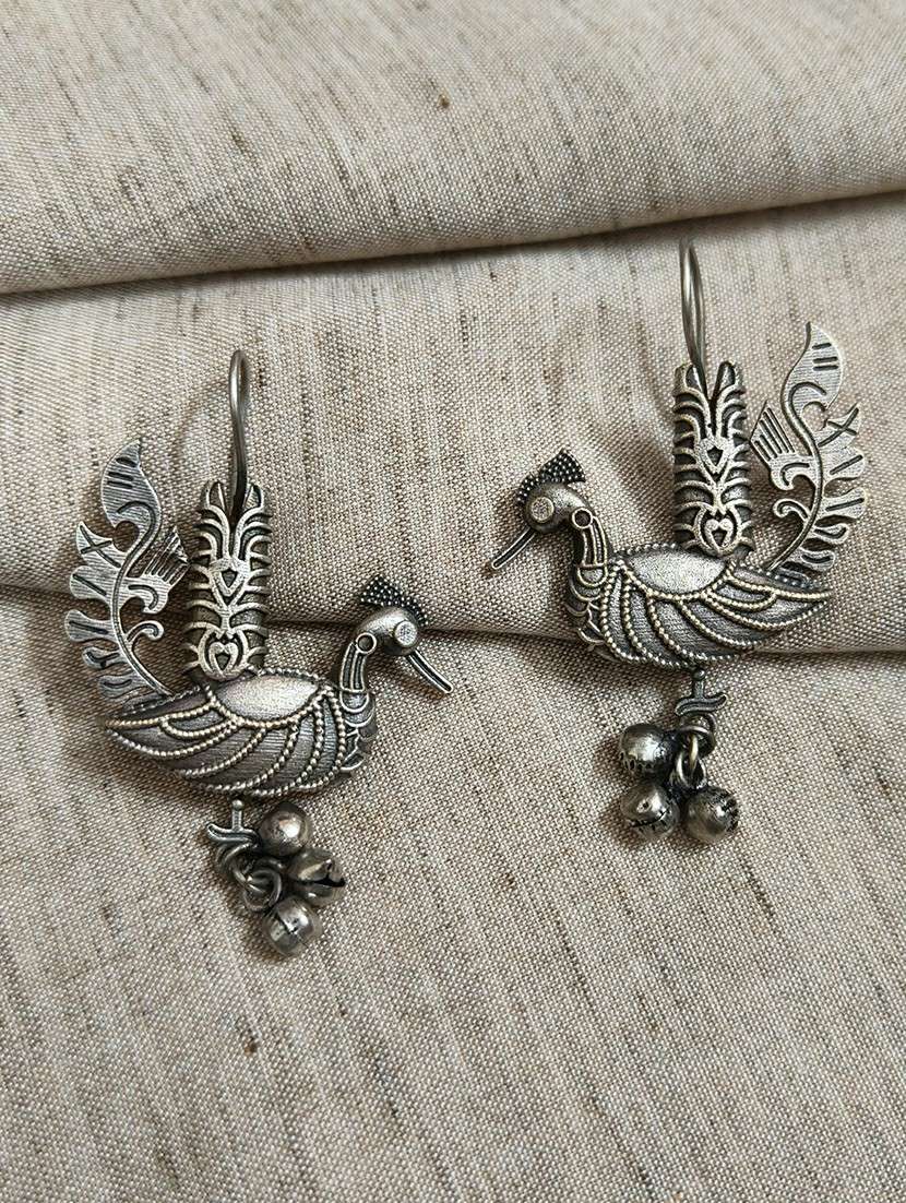 women silver brass drop earrings - 21743788 - Zoom Image - 0