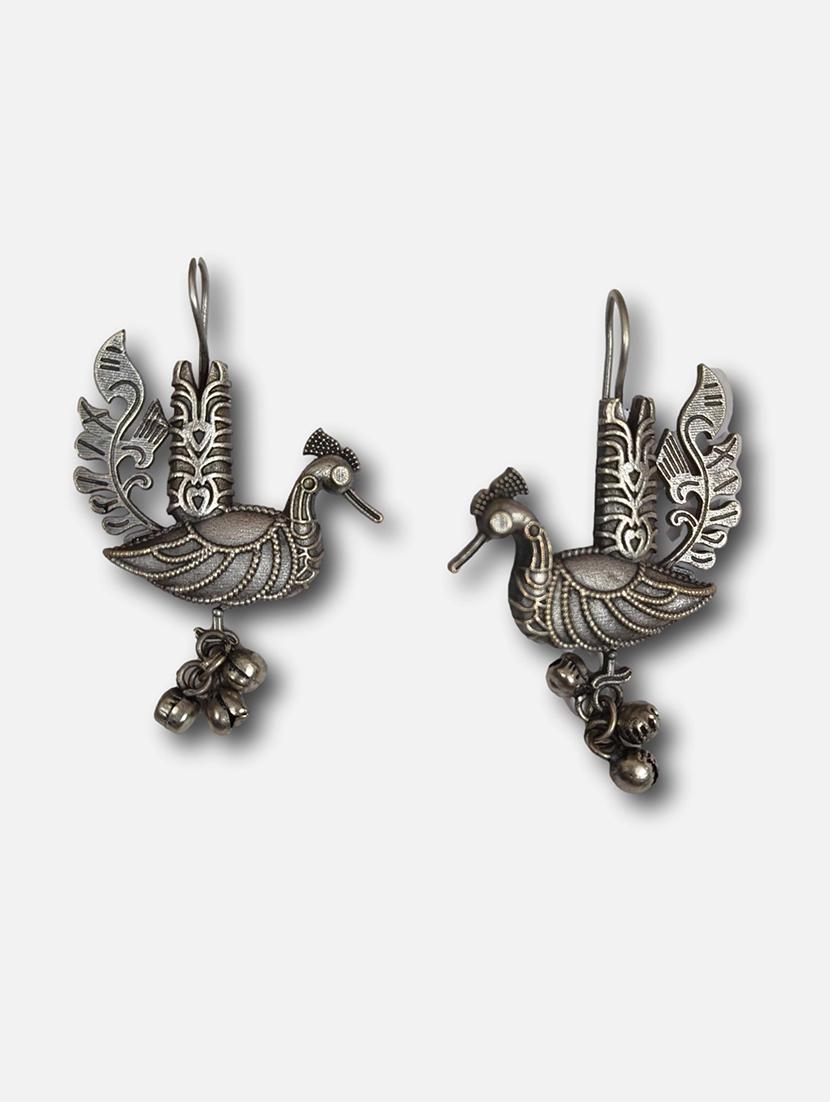 women silver brass drop earrings - 21743788 - Standard Image - 2