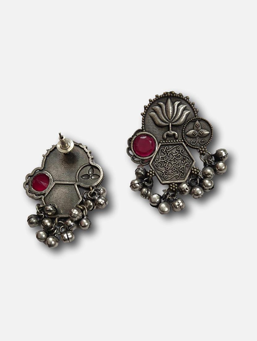 women silver brass drop earrings - 21743791 - Standard Image - 2