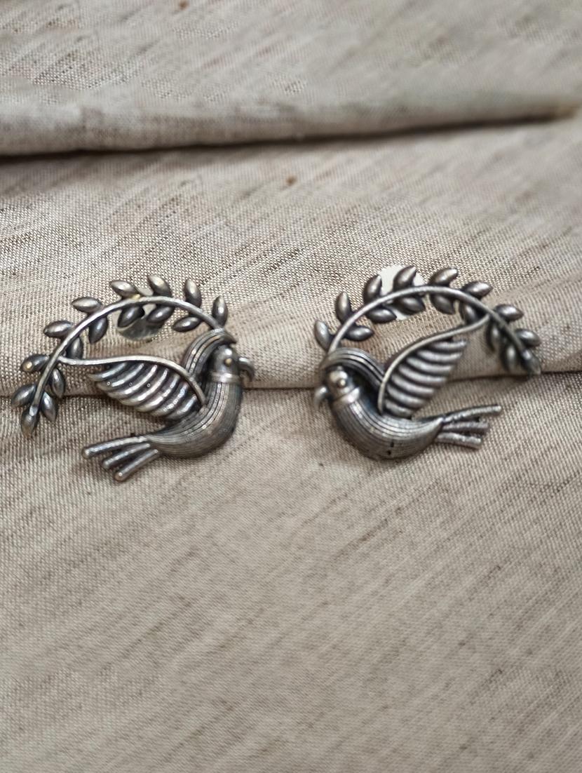 women silver brass drop earrings - 21743811 -  Zoom Image - 0