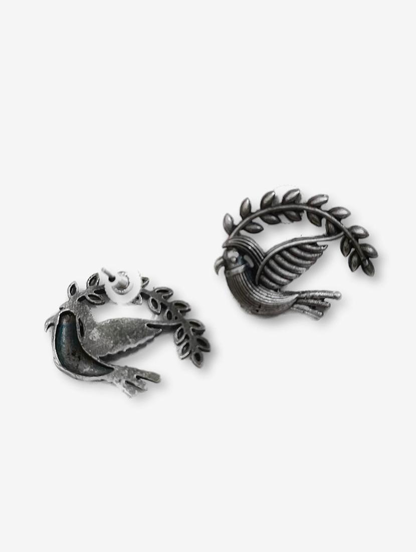 women silver brass drop earrings - 21743811 - Standard Image - 2