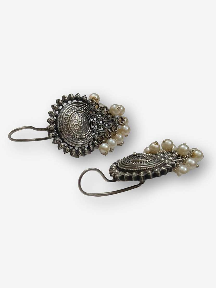 women silver brass drop earrings - 21743813 -  Standard Image - 2