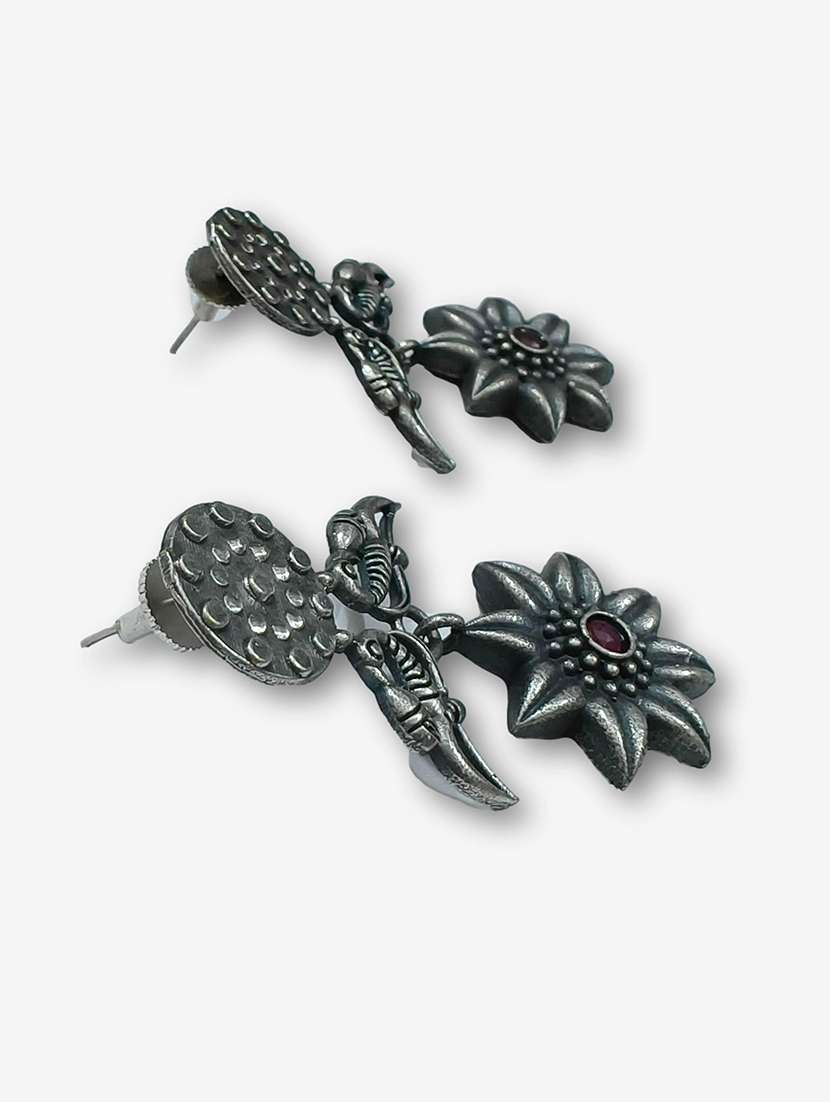 women silver brass drop earrings - 21743819 -  Standard Image - 2