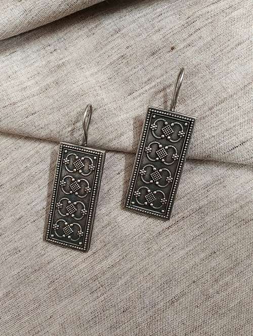 women silver brass drop earrings - 21743824 -  Standard Image - 0