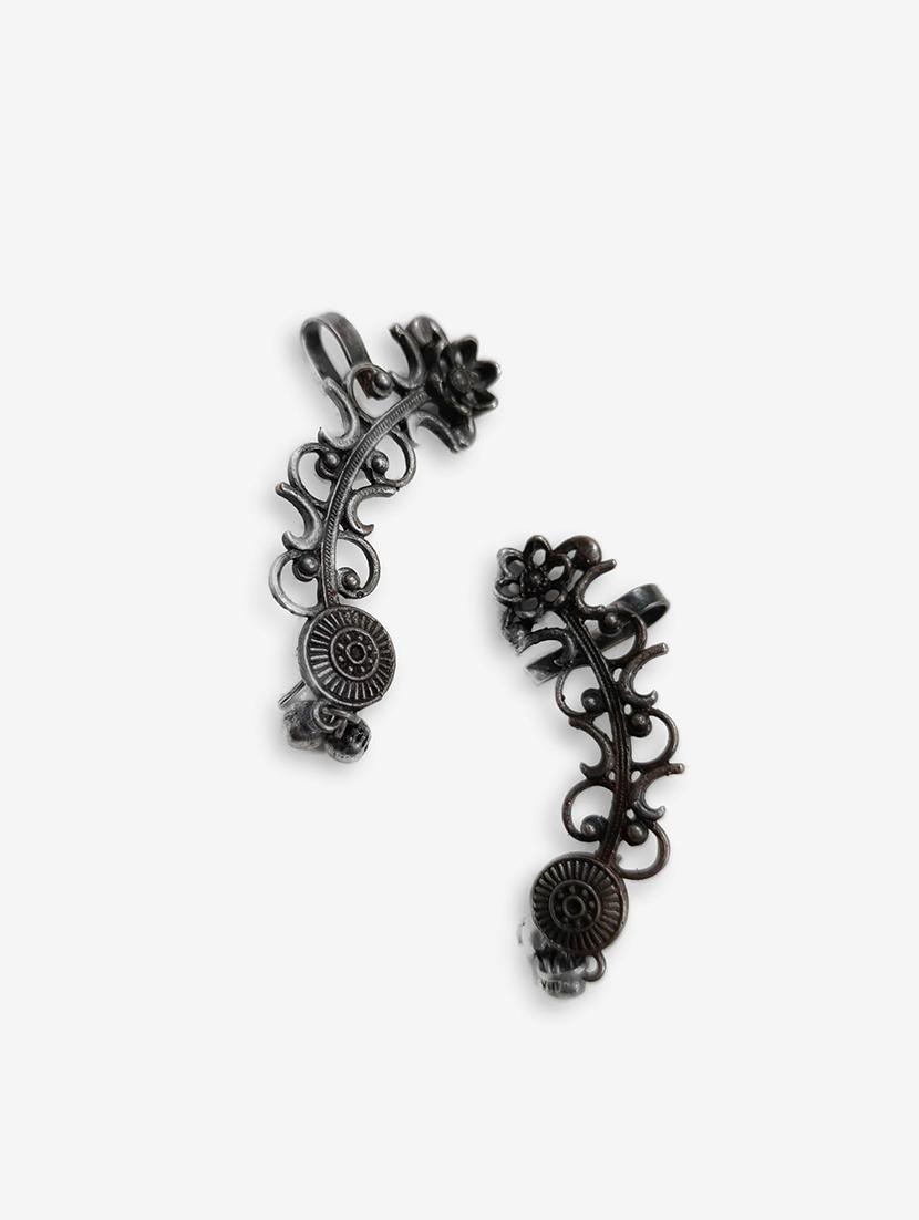 women silver brass earcuff earrings - 21743832 - Standard Image - 2