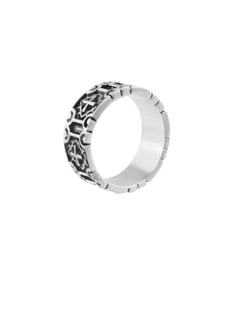 men silver brass finger ring  - 21743854 -  Standard Image - 2