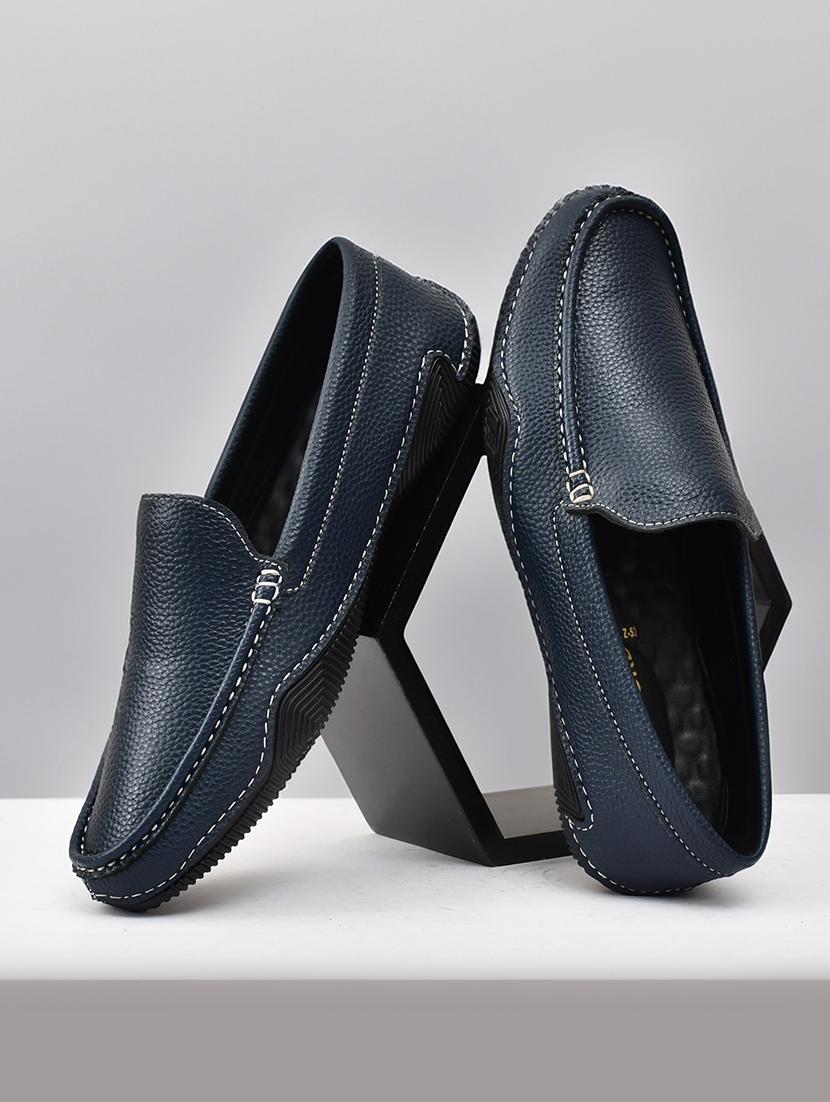 men blue slip on loafers - 21743904 -  Zoom Image - 0