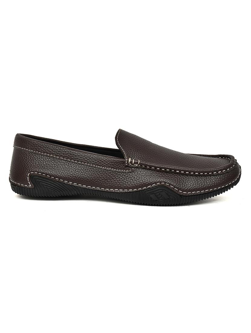 men brown slip on loafers - 21743905 - Standard Image - 2