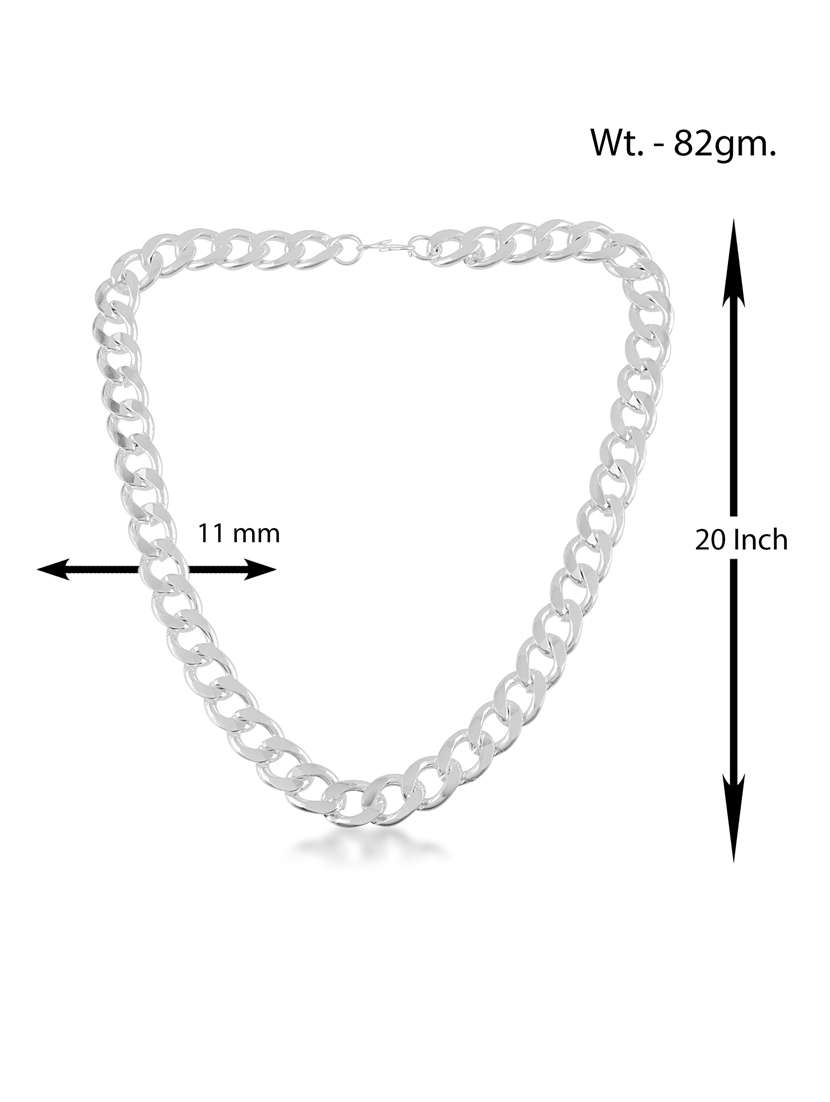 memoir silver chain necklace for men  - 21743913 -  Standard Image - 2