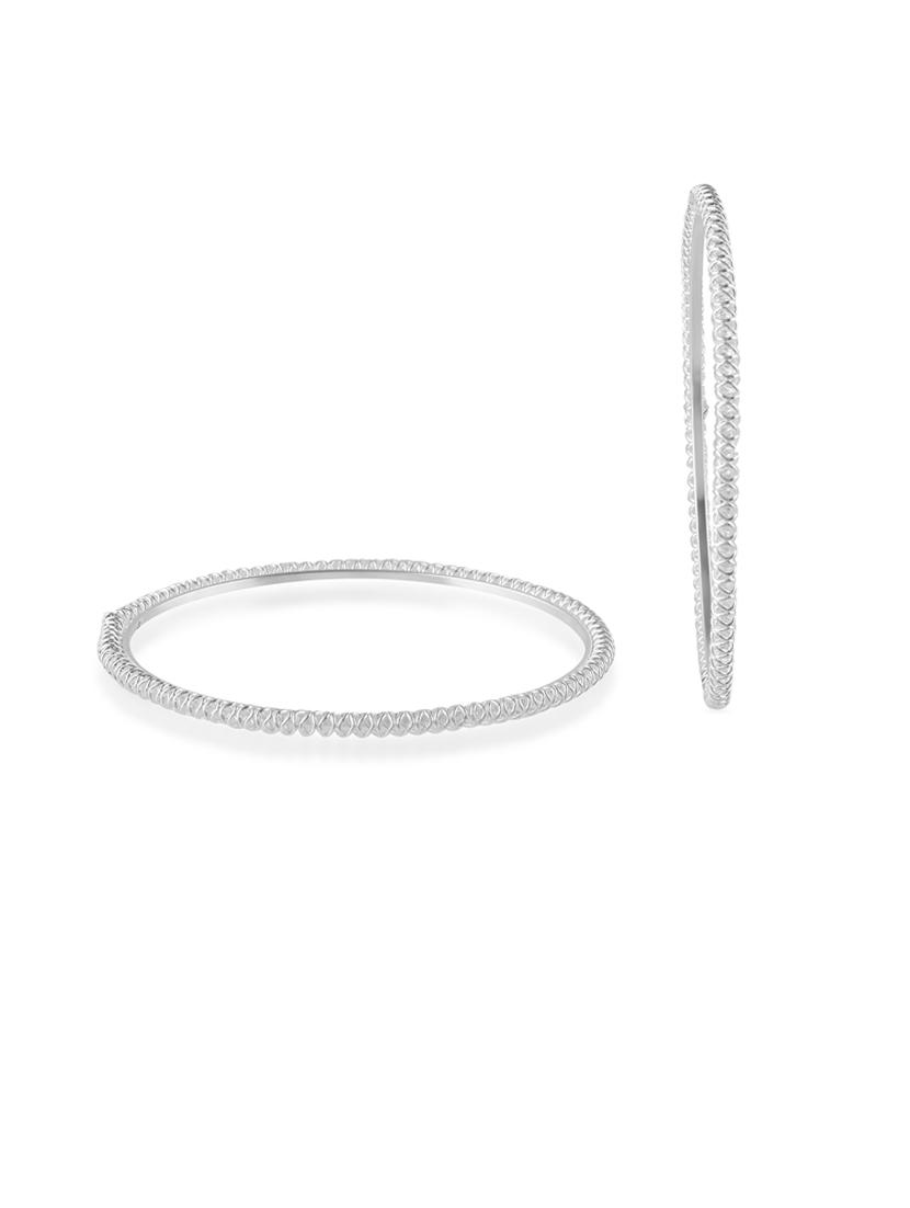 women silver plated bangle set - 21743942 - Standard Image - 2