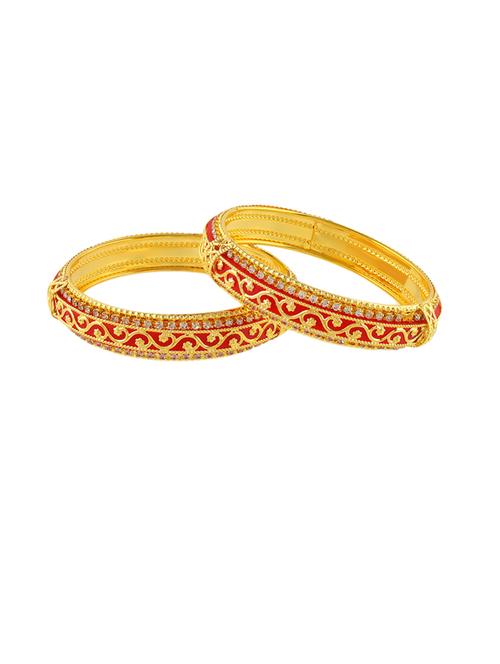 women gold plated bangle set - 21743946 - Standard Image - 0