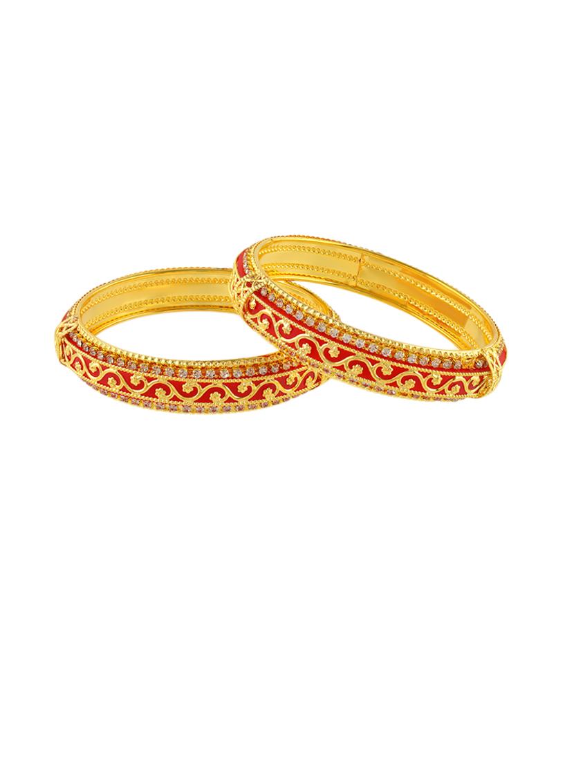 women gold plated bangle set - 21743946 - Zoom Image - 0
