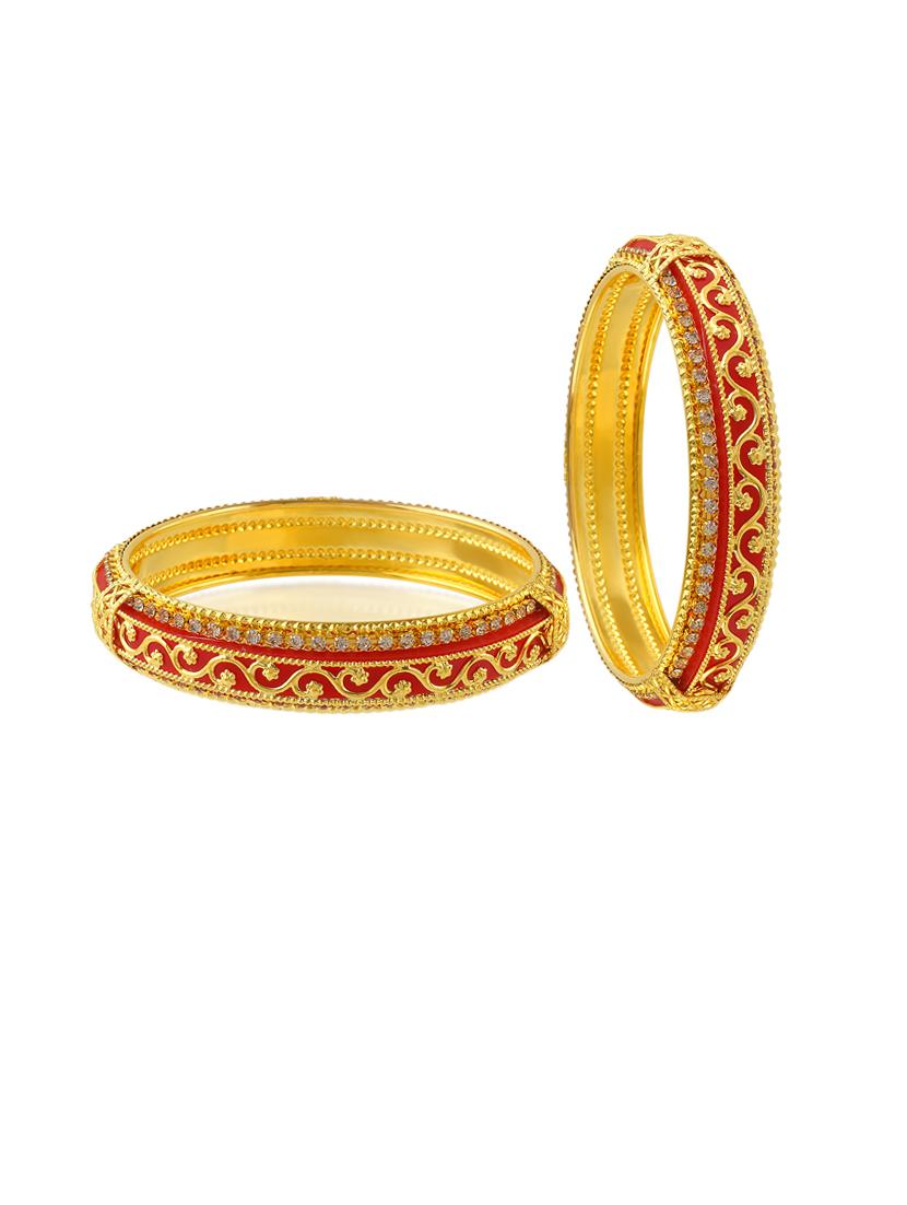 women gold plated bangle set - 21743946 - Standard Image - 2
