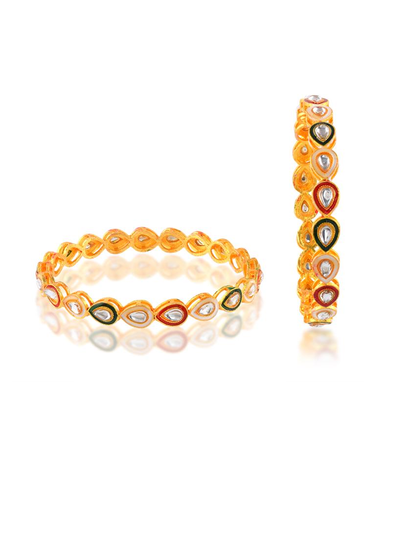 women gold plated bangle set - 21743948 - Standard Image - 2