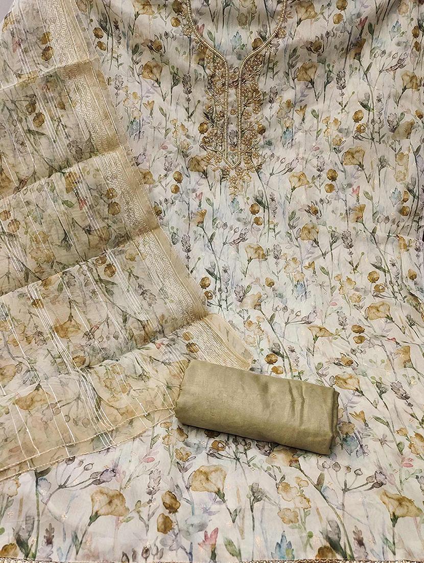 women printed unstitched suit set with dupatta - 21744007 - Standard Image - 2