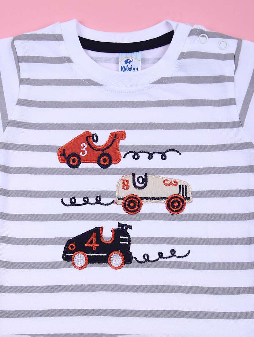 kids printed t-shirt and short co-ord set - 21744105 -  Standard Image - 2