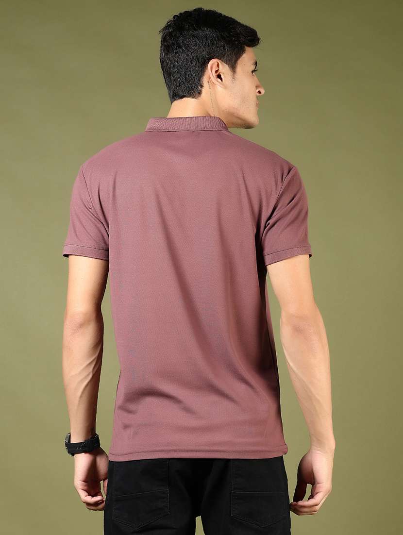 men solid short sleeve regular fit polo t-shirt - 21744134 -  Standard Image - 2