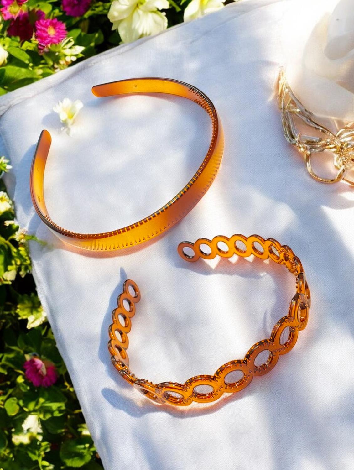 women solid plastic hairband combo - 21745408 - Standard Image - 2