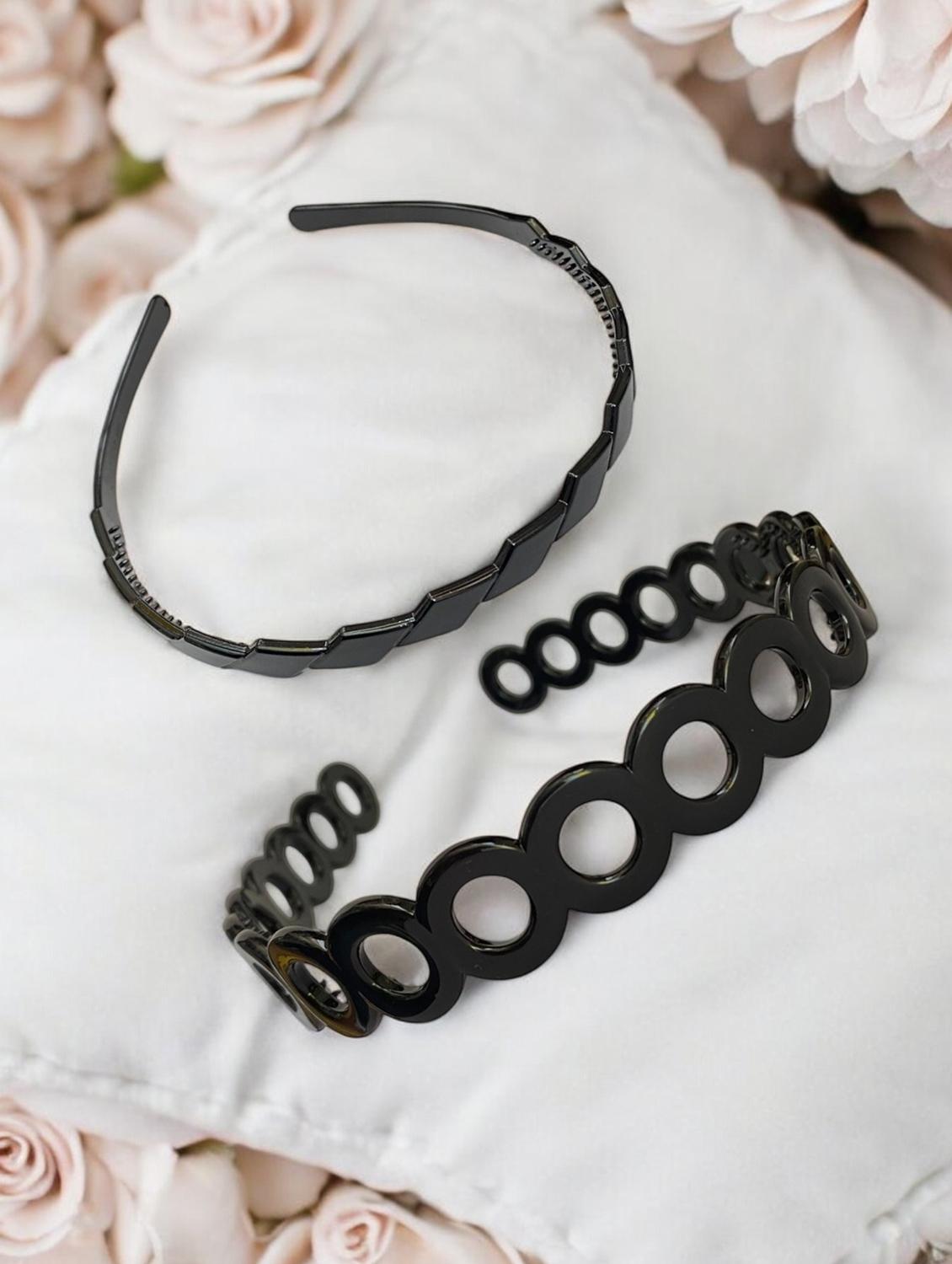 women solid plastic hairband combo - 21745410 - Standard Image - 2