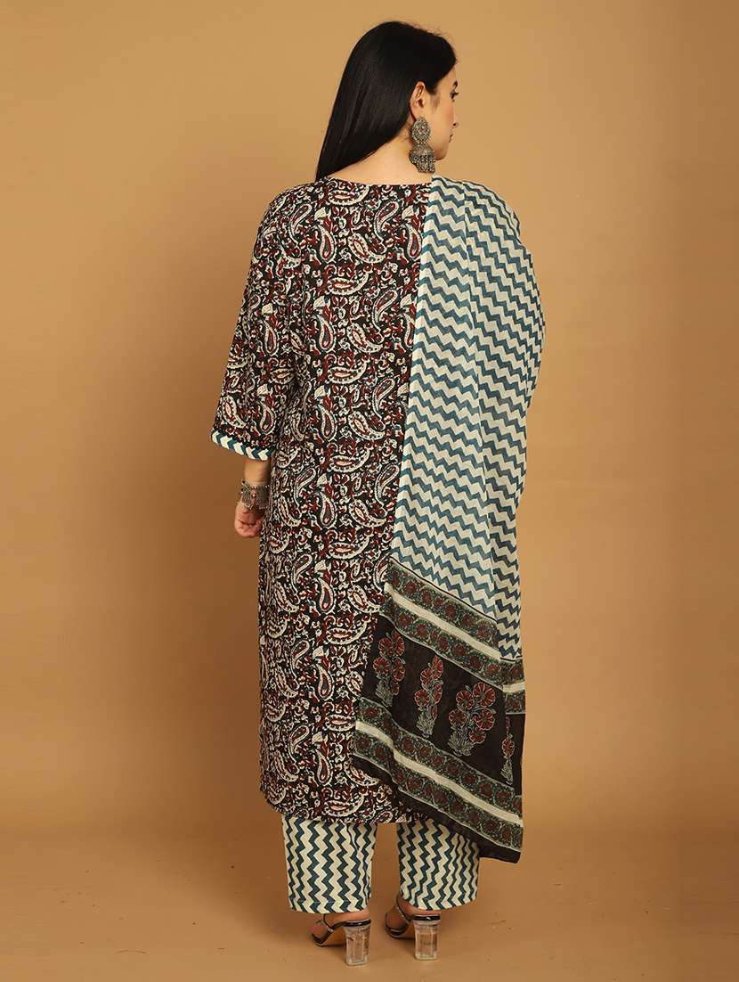 women printed kurta pant set with dupatta - 21745815 -  Standard Image - 2