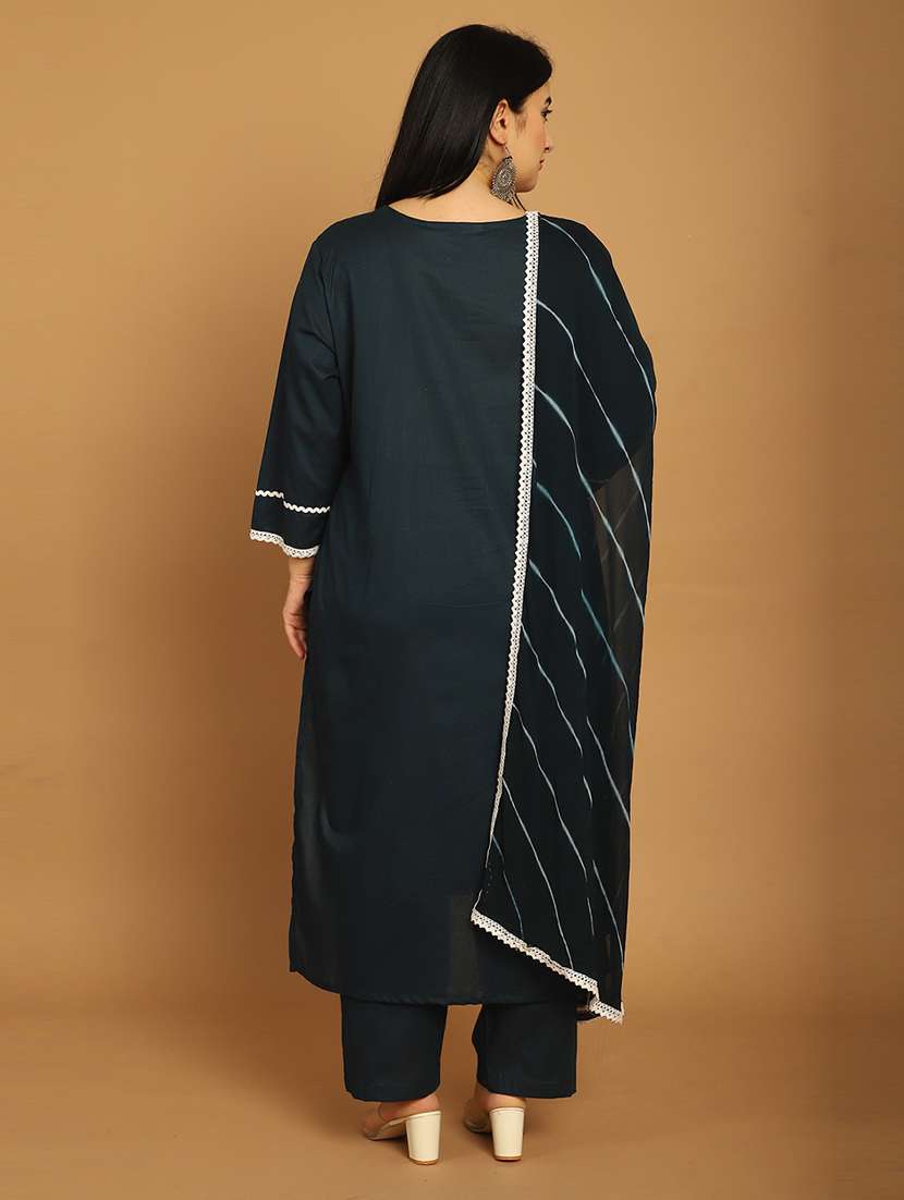 women embroidered kurta pant set with dupatta - 21745872 - Standard Image - 2