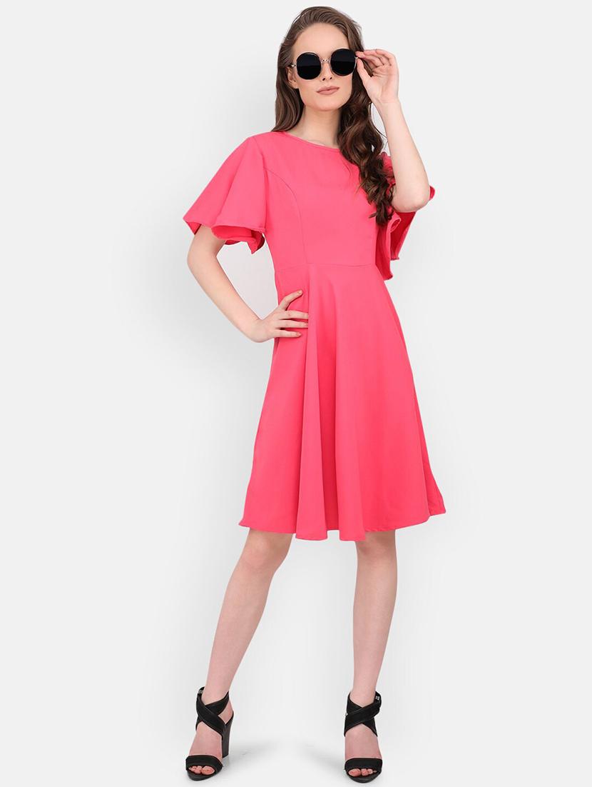 women solid a-line dress - 21745921 -  Zoom Image - 0