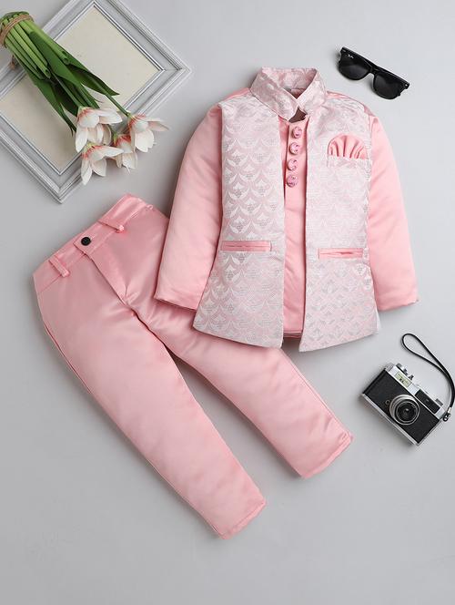boys self design sherwani with jacket - 21745932 -  Standard Image - 0