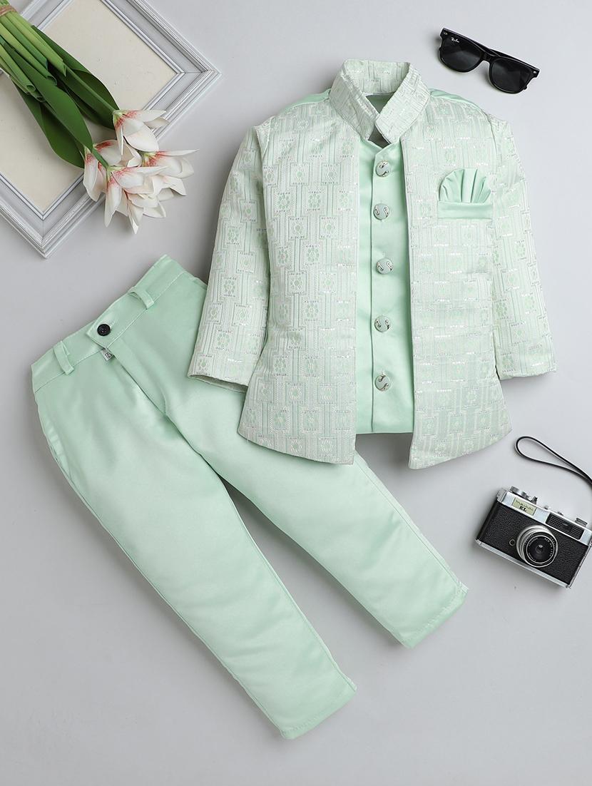 boys self design sherwani with jacket - 21745936 - Zoom Image - 0