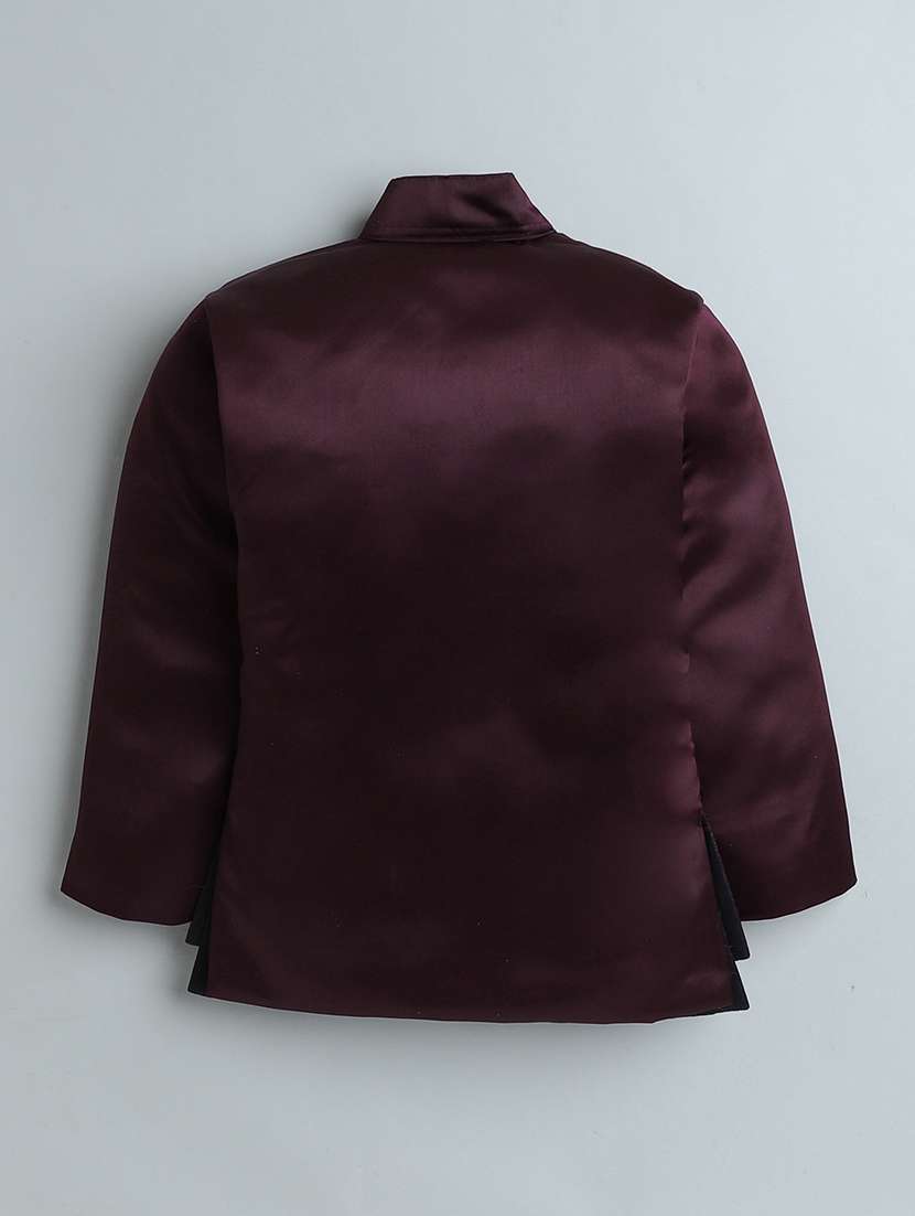 boys self design sherwani with jacket - 21745940 -  Standard Image - 2