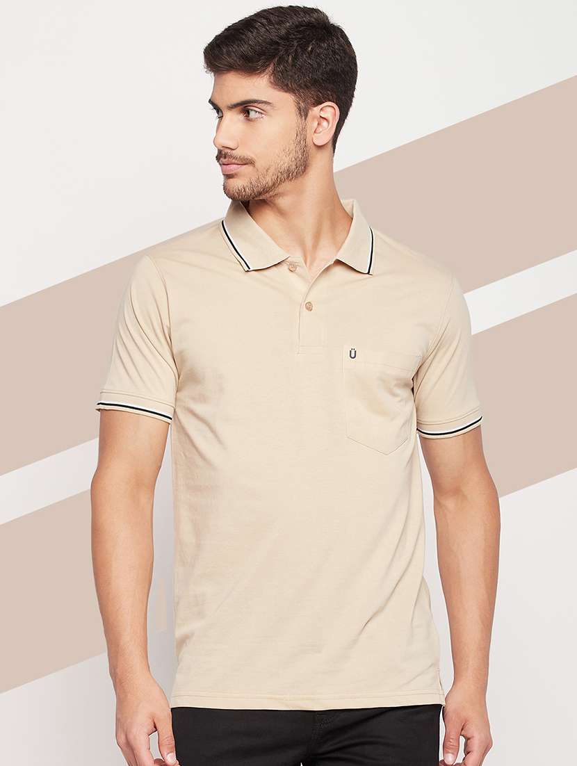 men short sleeves plain polo t-shirt