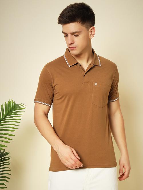 men short sleeves plain polo t-shirt - 21745995 - Standard Image - 0