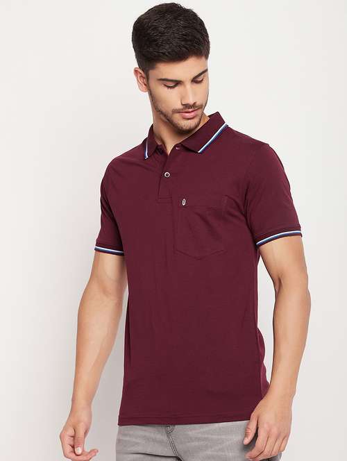 men short sleeves plain polo t-shirt