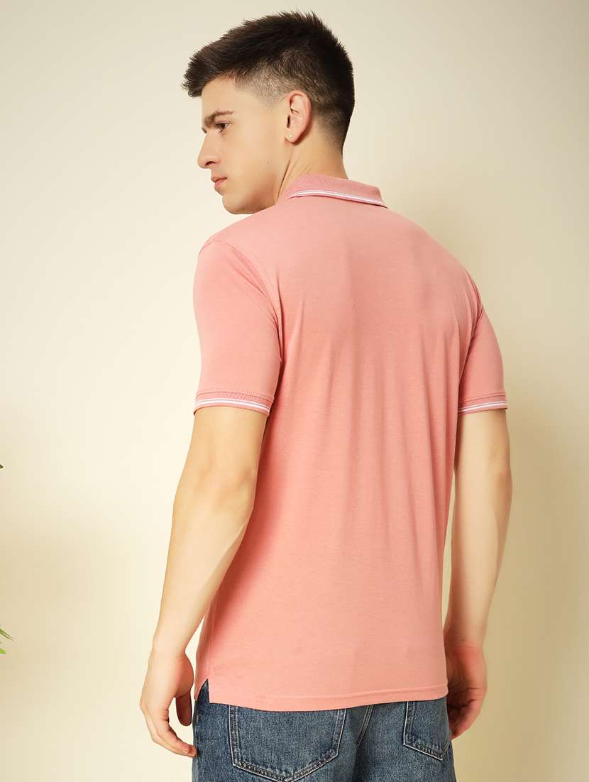 men short sleeves plain polo t-shirt - 21746001 - Standard Image - 2