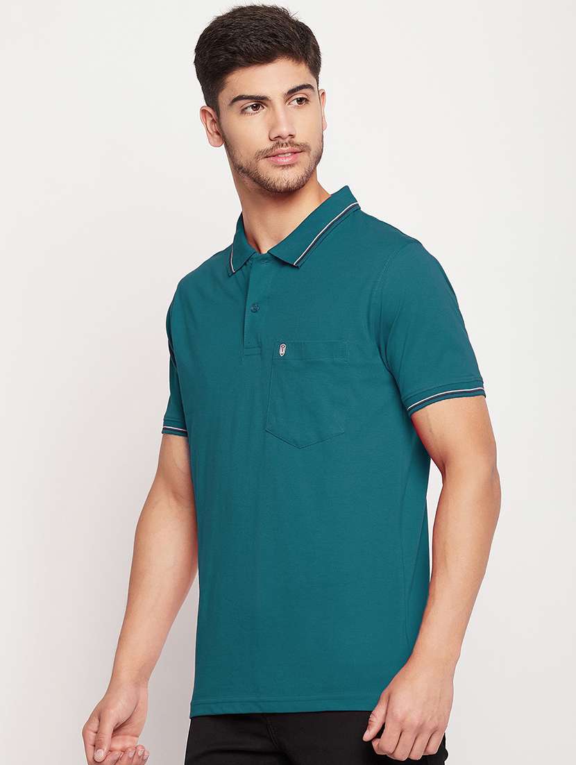 men short sleeves plain polo t-shirt