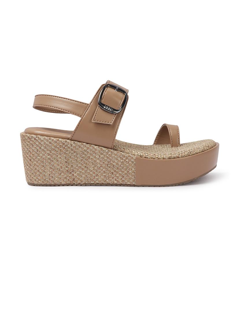 women solid one toe platforms sandal - 21746032 - Standard Image - 2