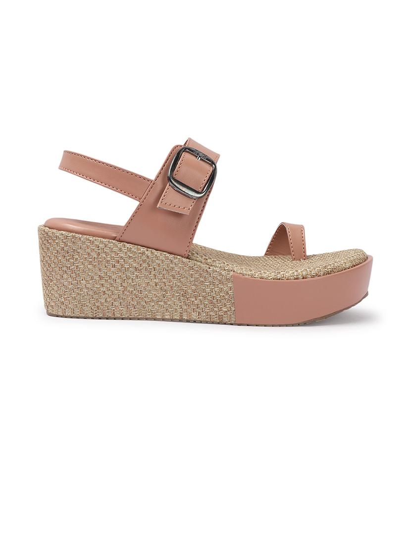 women solid one toe platforms sandal - 21746034 - Standard Image - 2