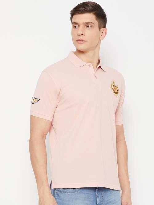 men short sleeves placement print polo t-shirt - 21746058 -  Standard Image - 0
